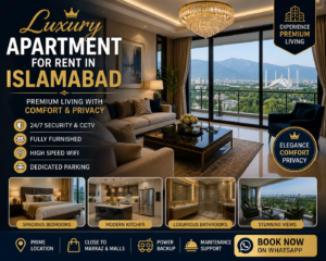 Luxury Apartment for Rent in Islamabad – Premium Living with Comfort & Privacy